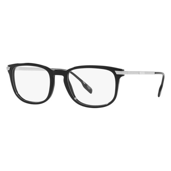 New Authentic  BURBERRY Cedric Black Rectangle BE2369 3001 Glasses Women - Picture 1 of 4